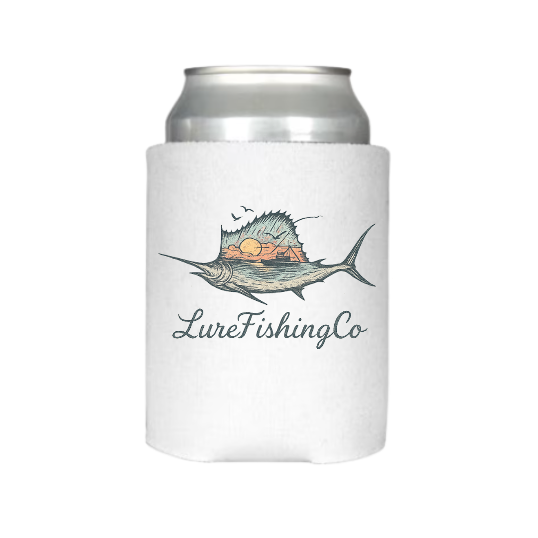 Vintage Style Fishing Koozie