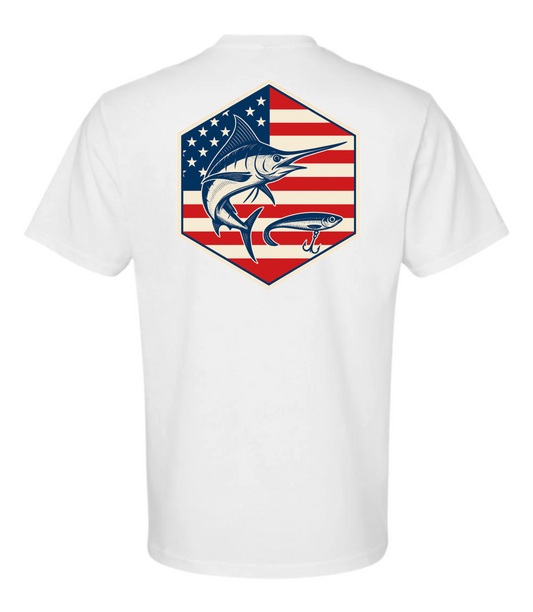 American Marlin Fishing Tee