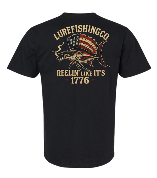 Merica Sail Fishing Tee