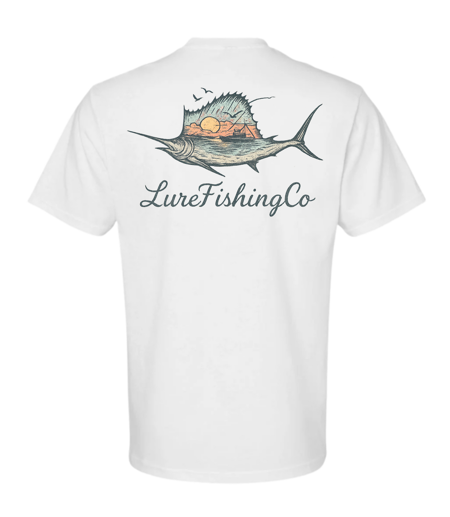 Lure Bait & Tackle Fishing Vintage Style Tee