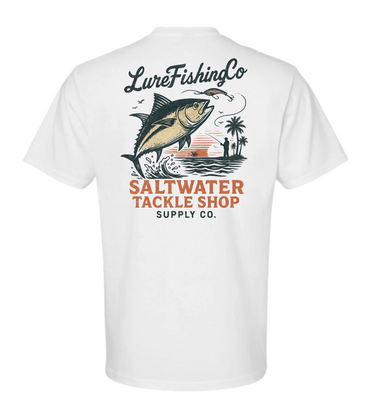 Lure Bait & Tackle Fishing Vintage Style Tee