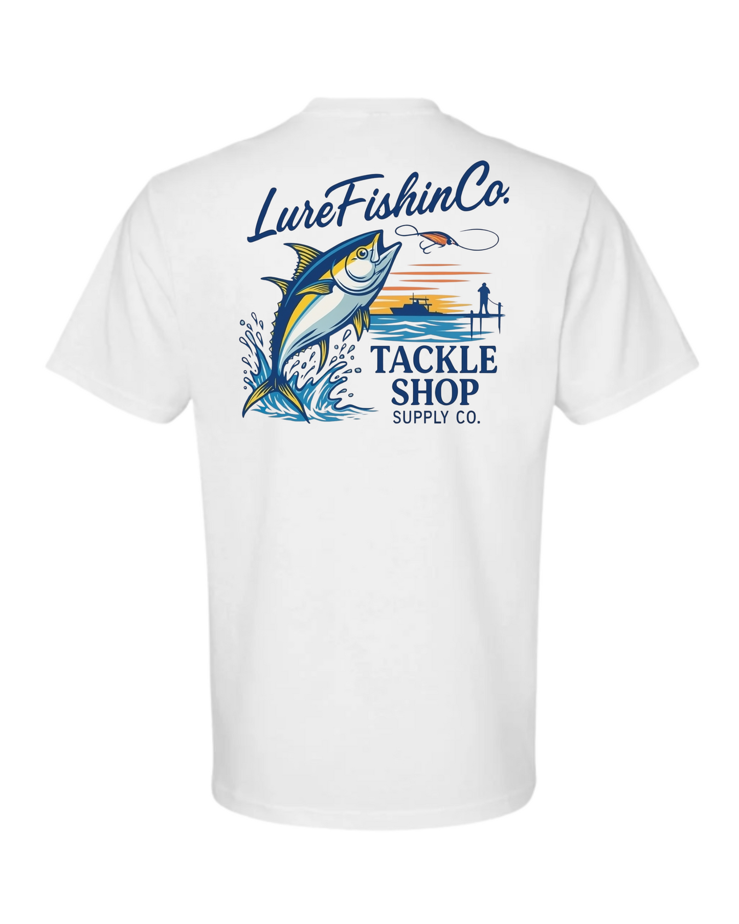 Lure Bait & Tackle Fishing Vintage Style Tee