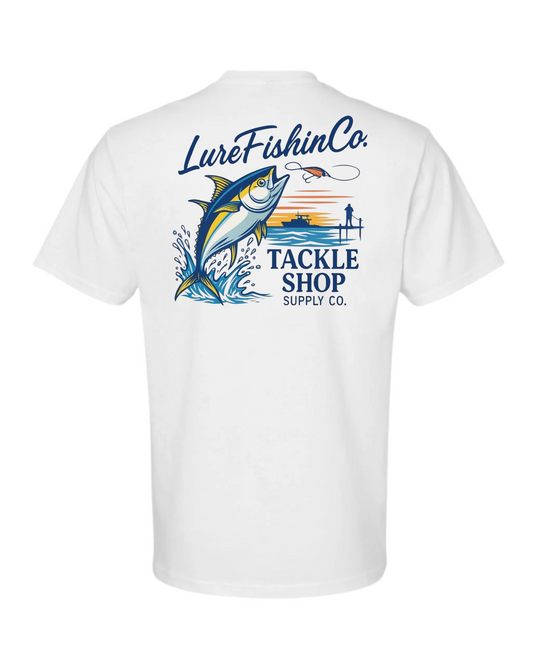 Lure Bait & Tackle Fishing Vintage Style Tee